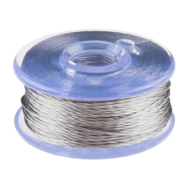 Conductive Thread Bobbin - 12m (Smooth, Stainless Steel) - DEV-13814