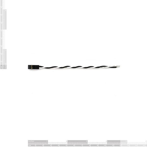 Jumper Wire - PTH Black White - PRT-08672
