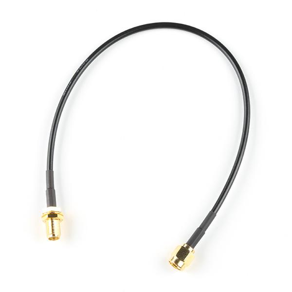 Interface Cable - SMA Male to SMA Female (25cm, RG174) - CAB-22034
