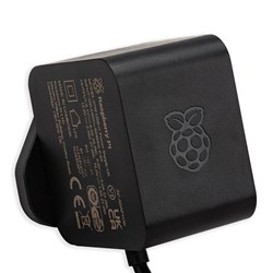 Raspberry Pi 27W USB-C PD Power Supply - Black 