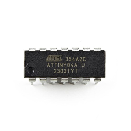 AVR®  14-Pin ATtiny Microcontroller IC - 8-Bit, 20MHz, 8KB (4K x 16) FLASH - COM-24309