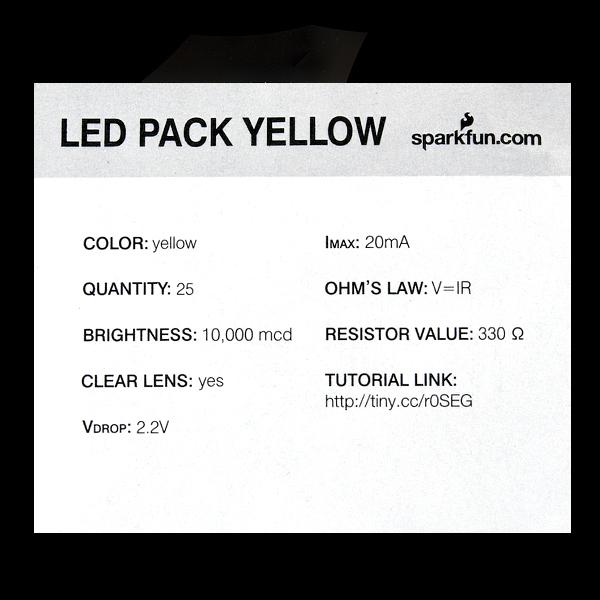LED - Super Bright Yellow (25 pack) - COM-10023