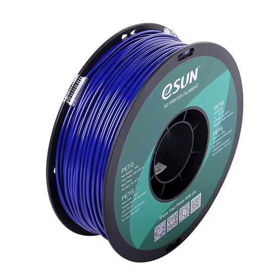 PETG filament, 2.85mm (3.0mm Compatible), Solid Blue, 1kg/spool - MK-PET300Blue
