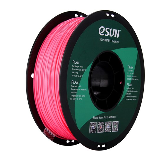 PLA+ filament, 1.75mm, Pink, 1kg/spool - MK-PLA175PI