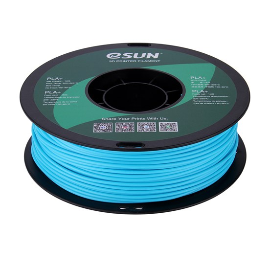 PLA+ filament, 2.85mm (3.0mm Compatible), Water Blue, 1kg/spool  - MK-PLA300WB