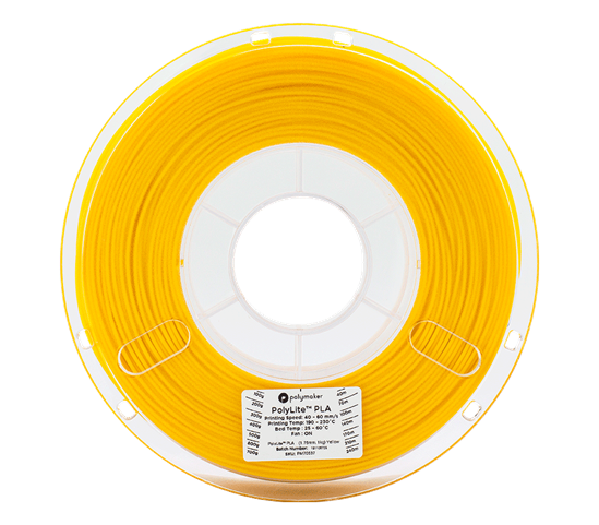 Polylite PLA Yellow 1.75mm Filament 1Kg - POLY-YEL175