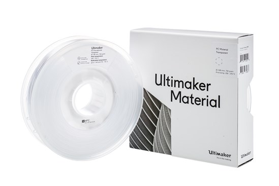 Ultimaker PCA Transparent 750g Spool - 2.85mm (3.0mm Compatible) - UM-1640