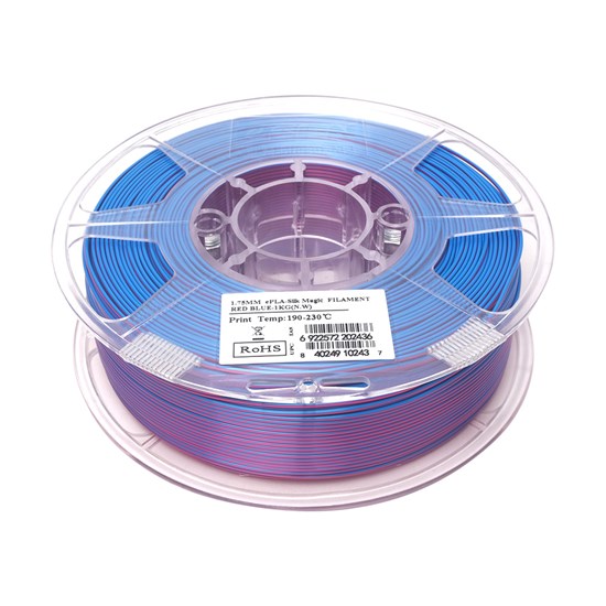 ePLA-Silk Magic filament, 1.75mm, Red Blue, 1kg/roll - ePLA-SilkMagic175RU1