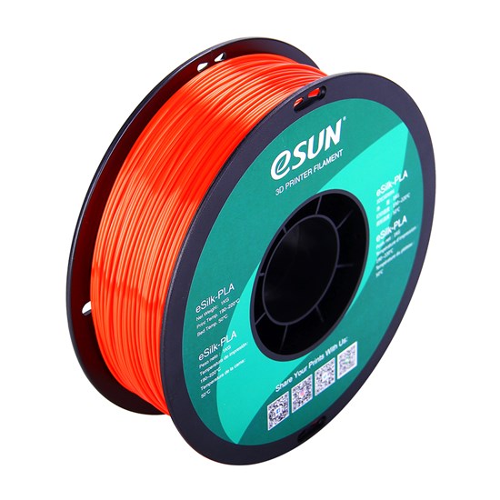eSilk-PLA filament, 1.75mm, Jacinth, 1kg/roll - eSilk-PLA175JA1