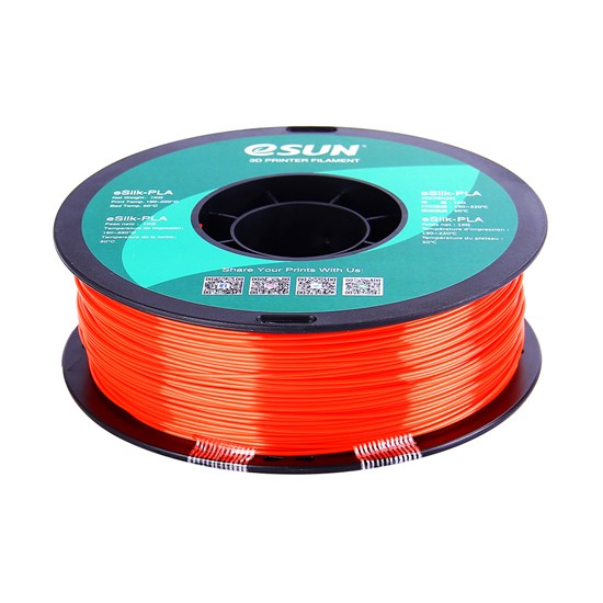 eSilk-PLA filament, 1.75mm, Jacinth, 1kg/roll - eSilk-PLA175JA1
