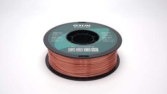eSilk-PLA filament, 1.75mm, Rose Gold, 1kg/roll - eSilk-PLA175RG1