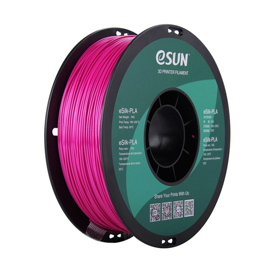 eSilk-PLA filament, 1.75mm, Violet, 1kg/roll - eSilk-PLA175VI1