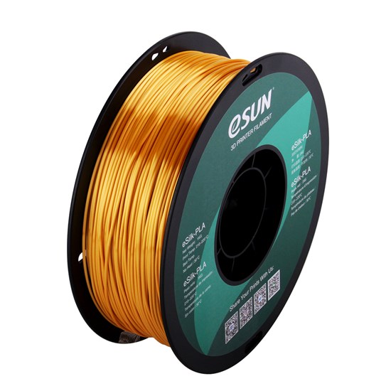 eSilk-PLA filament, 1.75mm, Gold, 1kg/roll - eSilk-PLA175J1