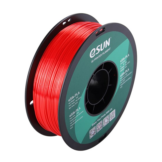 eSilk-PLA filament, 1.75mm, Red, 1kg/roll - eSilk-PLA175R1