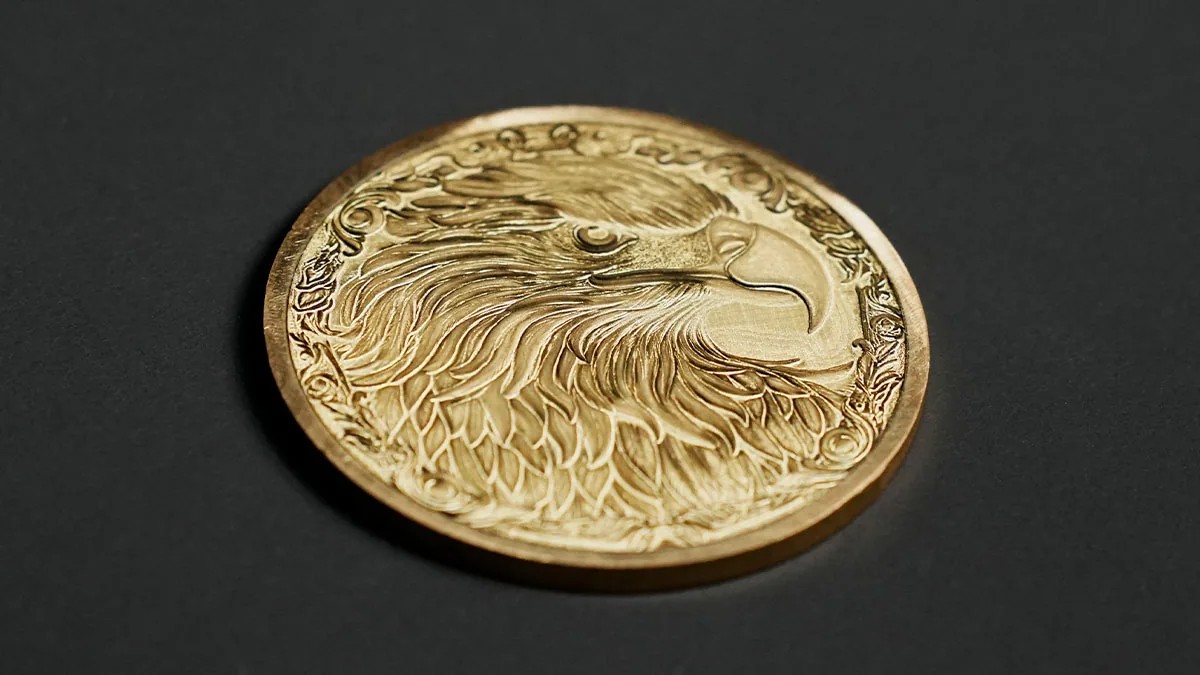 Detailed metal engraving produced with FLUX Promark