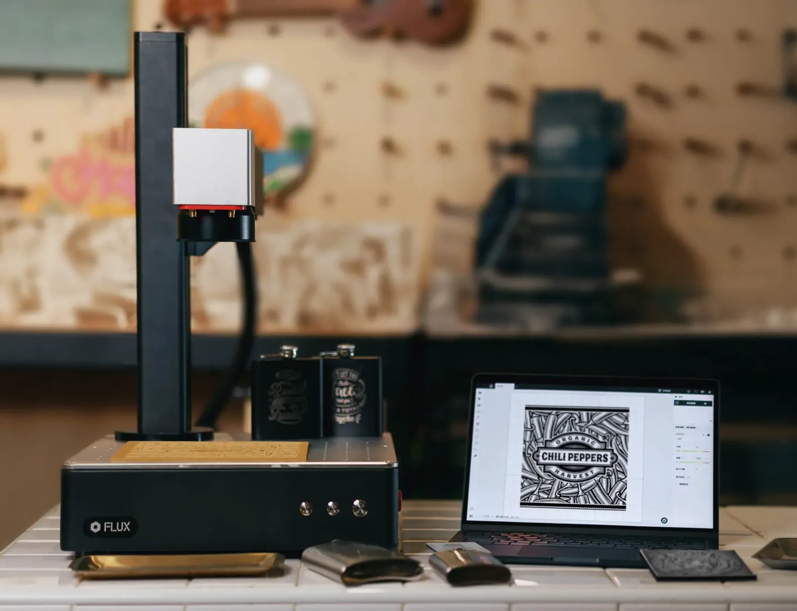 FLUX Promark software workflow with Beam Studio and LightBurn