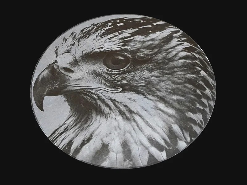 FLUX Promark finished metal marking example