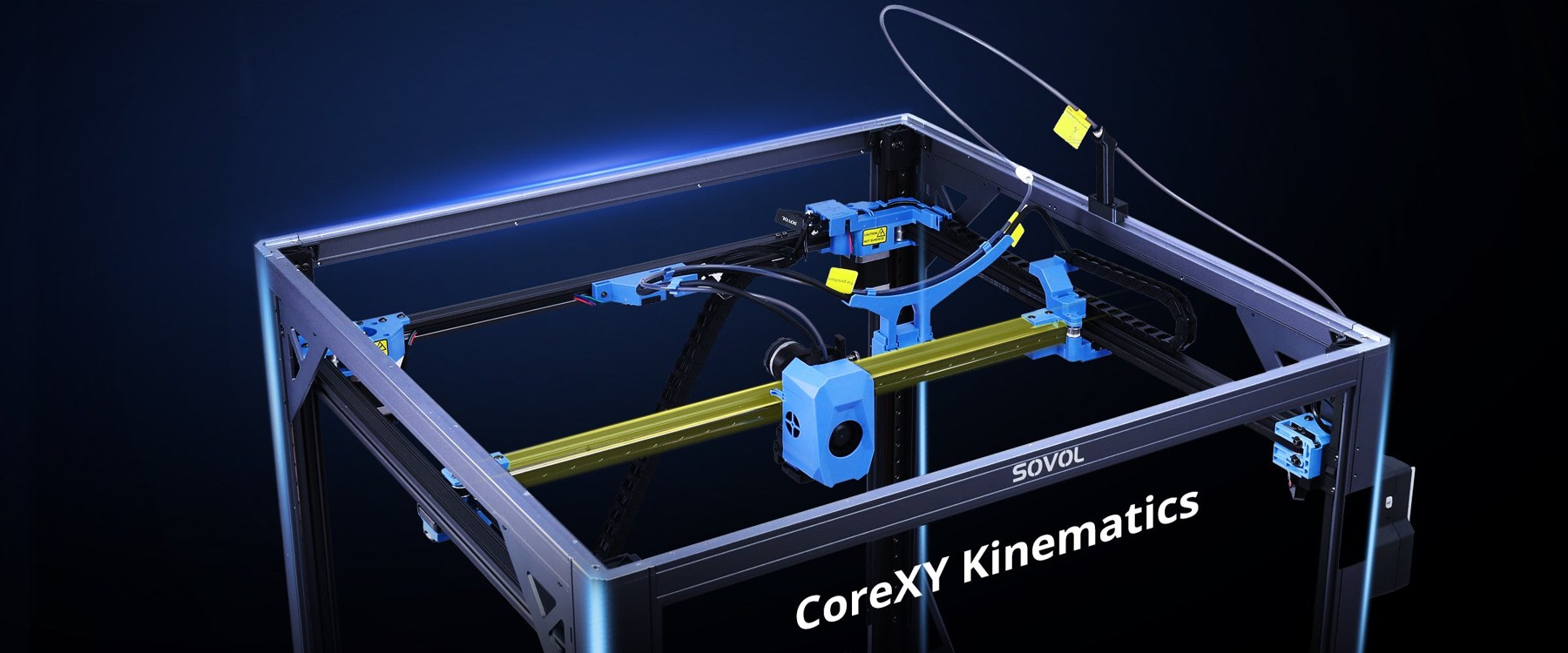 CoreXY motion on full linear rails