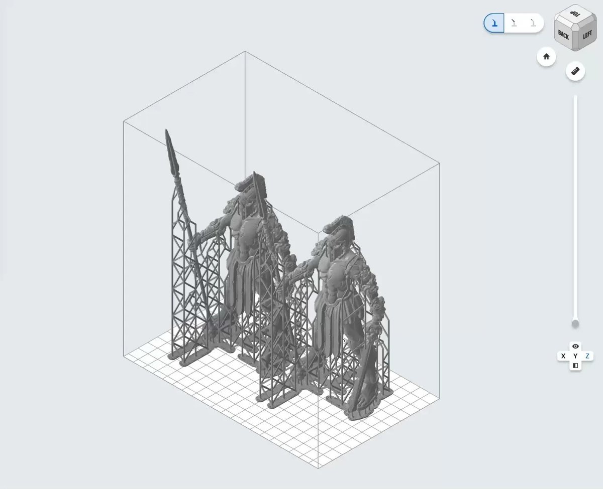 Formlabs PreForm software preparing miniatures for the Form Studio 1