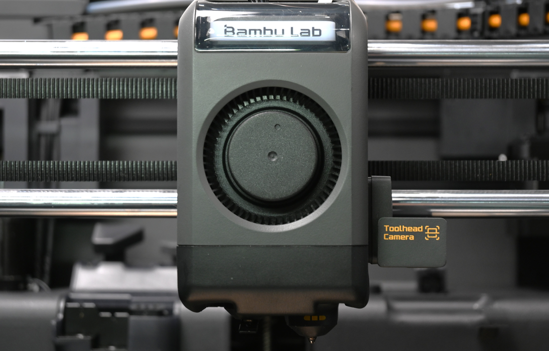 Bambu Lab X2D HD camera and AI monitoring system detecting print issues in real-time
