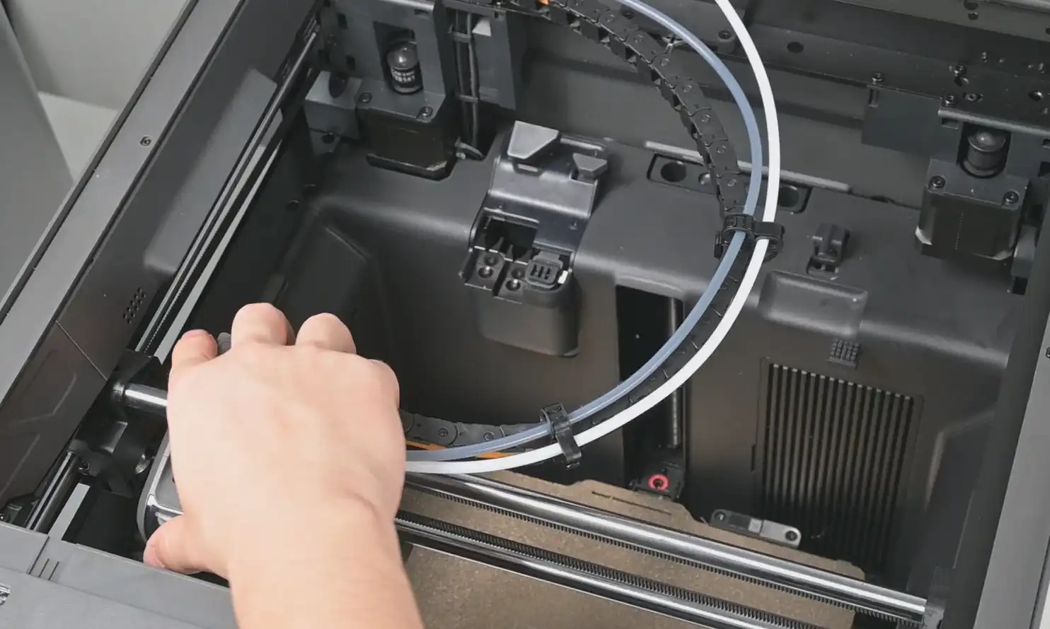 Bambu Lab X2D tool-free quick-swap nozzle system for easy maintenance