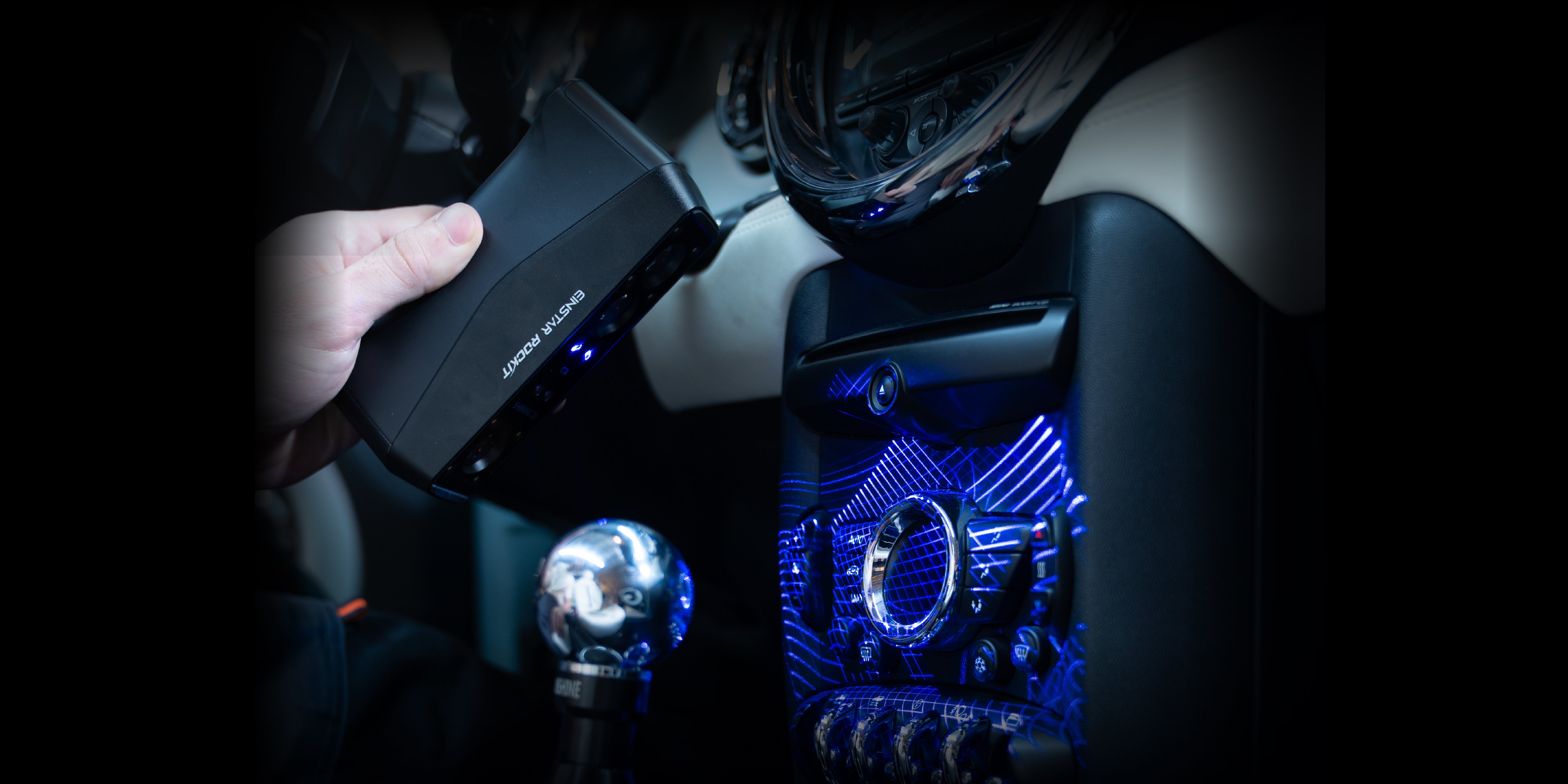 EINSTAR Rockit — Scanning black and reflective parts without spray