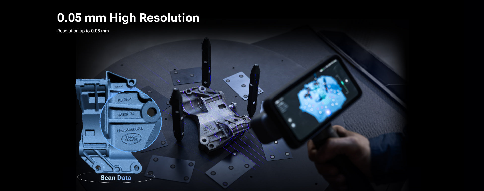 EinScan Rigil — Marker-free laser scanning workflow
