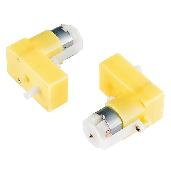 Hobby Gearmotor -  65 RPM (Right Angle, Pair) 