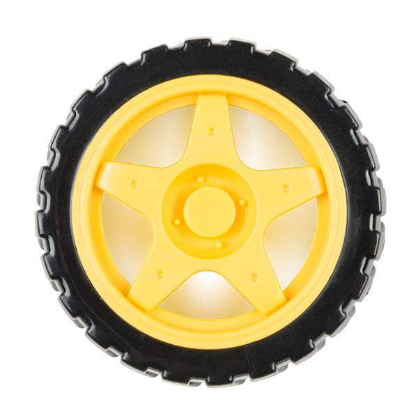 Wheel - 65mm (Rubber Tire, Pair) - ROB-13259