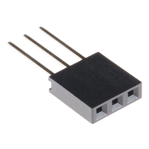 Stackable Header - 3 Pin (Female, 0.1") - PRT-13875