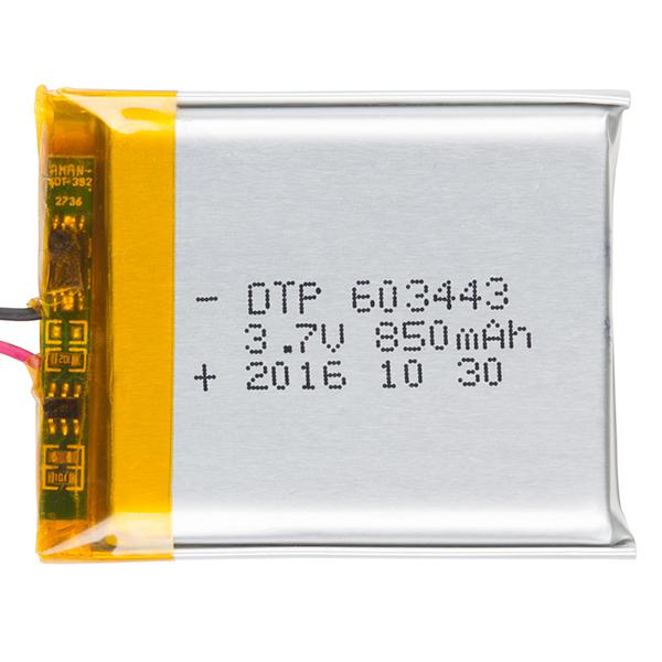 Lithium Ion Battery - 850mAh - PRT-13854
