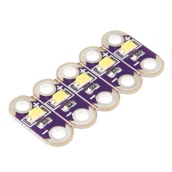 LilyPad LED White (5pcs) - DEV-13902