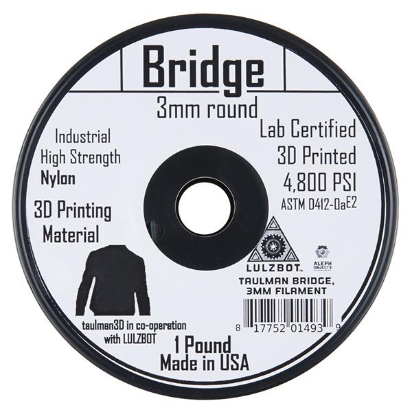 Bridge Filament 3mm - 0.45kg (Clear) - TOL-13937