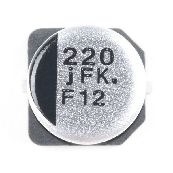 Capacitor Aluminum Electrolytic - 220uF, ±20%, 6.3V - COM-22002