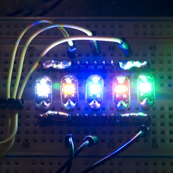 LilyPad LED Yellow (5pcs) - DEV-14014