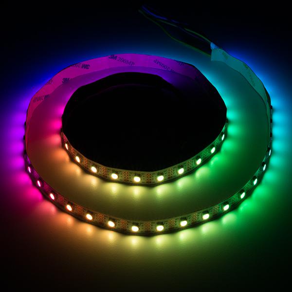 LED RGB Strip - Addressable, 1m (APA102) - COM-14015