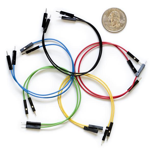 Jumper Wires Premium 6" M/M Pack of 10 - PRT-08431