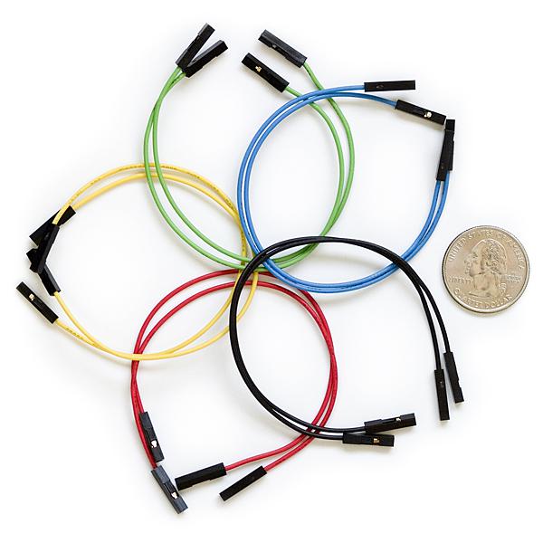 Jumper Wires Premium 6" F/F Pack of 10 - PRT-08430
