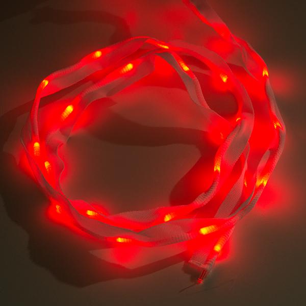 Sewable LED Ribbon - 1m, 25 LEDs (Red) - COM-14140