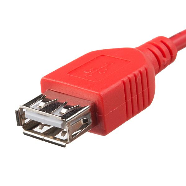 Pi Zero Micro USB to USB A socket - 5in - CAB-14276