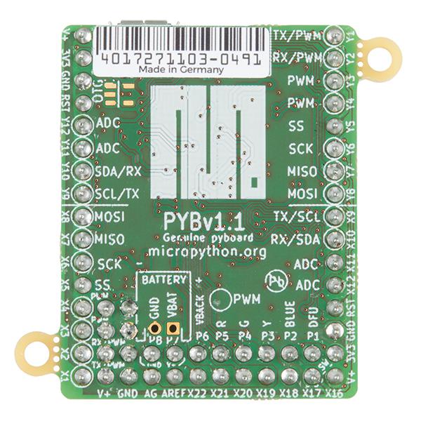 MicroPython pyboard v1.1 (with Headers) - DEV-14413