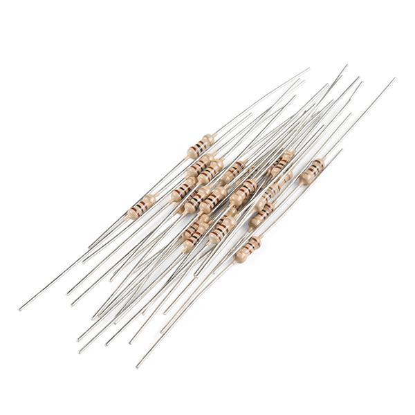 Resistor 100 Ohm 1/4 Watt PTH - 20 pack (Thick Leads) - PRT-14493