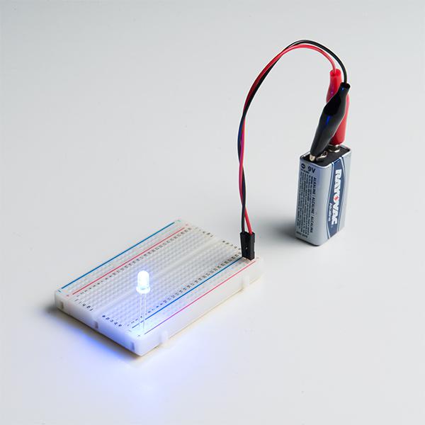 LED - Blue with Resistor 5mm (25 pack) - COM-14562