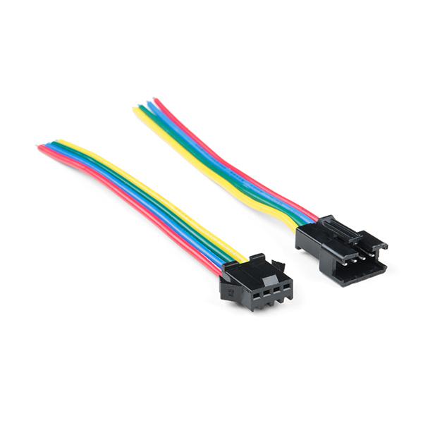 LED Strip Pigtail Connector (4-pin) - CAB-14576