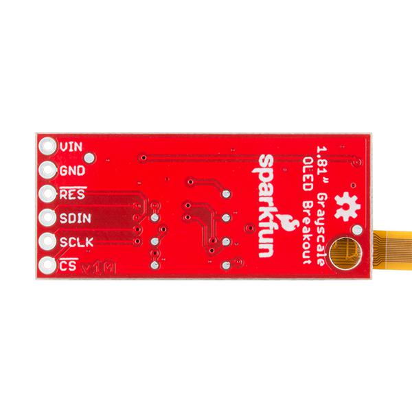 SparkFun Flexible Grayscale OLED Breakout - 1.81" - LCD-14606