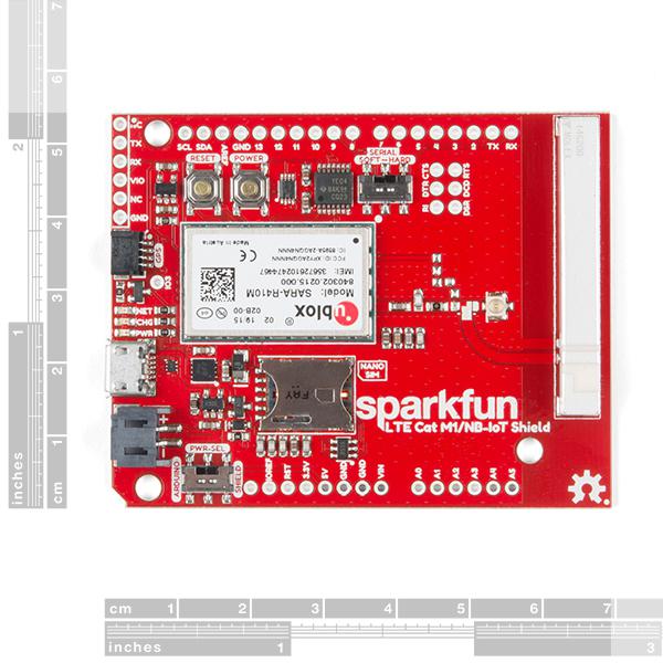 SparkFun LTE CAT M1/NB-IoT Shield - SARA-R4 - CEL-14997
