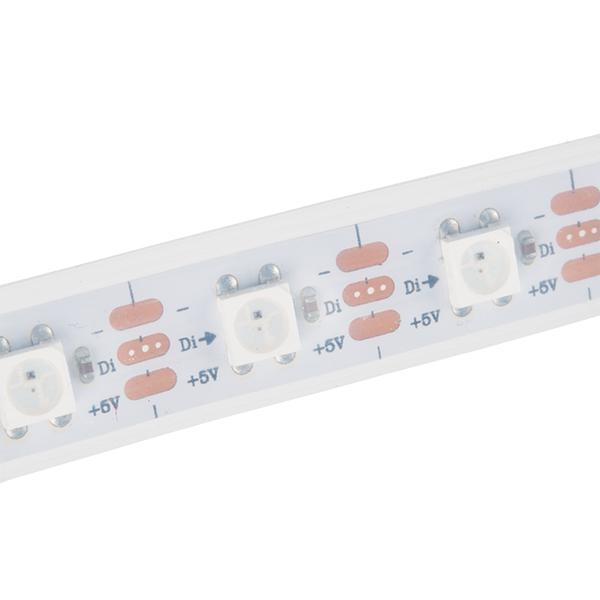 LED RGB Strip - Addressable, Sealed, 1m (APA104) - COM-15205