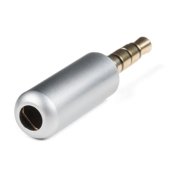TRRS Audio Plug - 3.5mm (Metal) - COM-15337