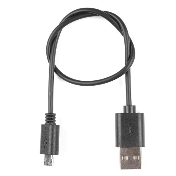 Reversible USB A to Reversible Micro-B Cable - 0.3m - CAB-15429