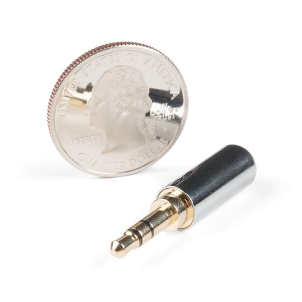 TRS Audio Plug - 3.5mm (Metal) - COM-15438